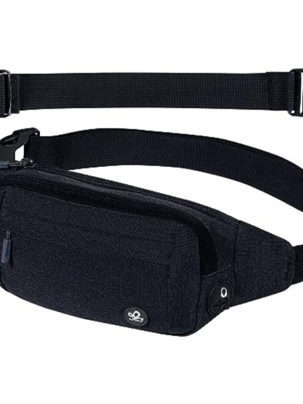 Waterproof Nylon Fanny Pack Crossbody Waist Bag with Headphone Jack